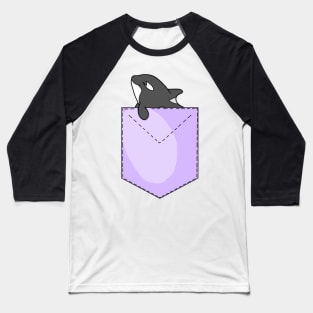 Whale in your pocket - Orca Baseball T-Shirt